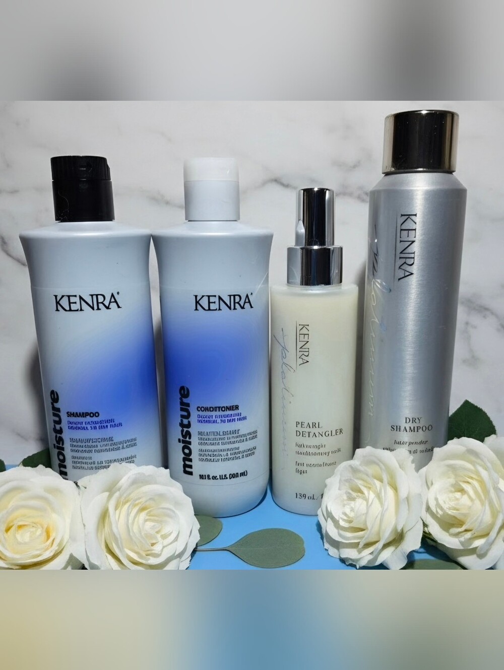 ✨️Kenra Moisture 4pc Routine: Shampoo, Conditioner, Detangler & Dry Shampoo